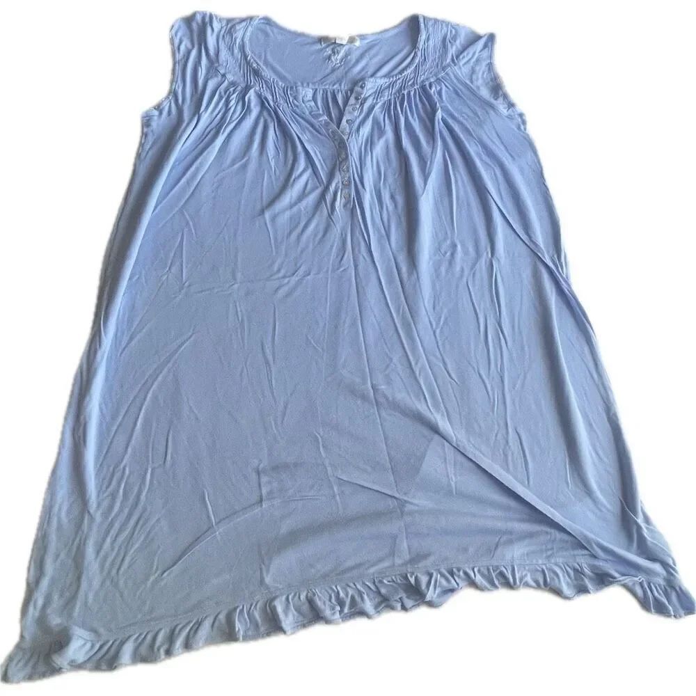 Eileen West Night Gown Blue Women’s Size 1X READ